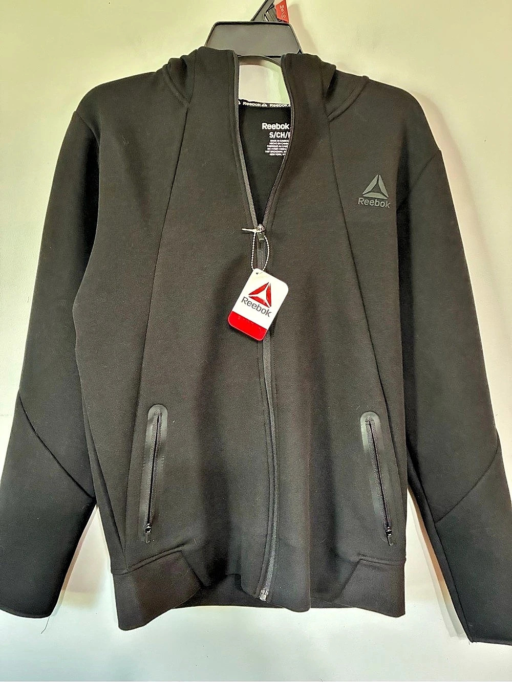 Reebok Black Lightweight Jacket Small NWT